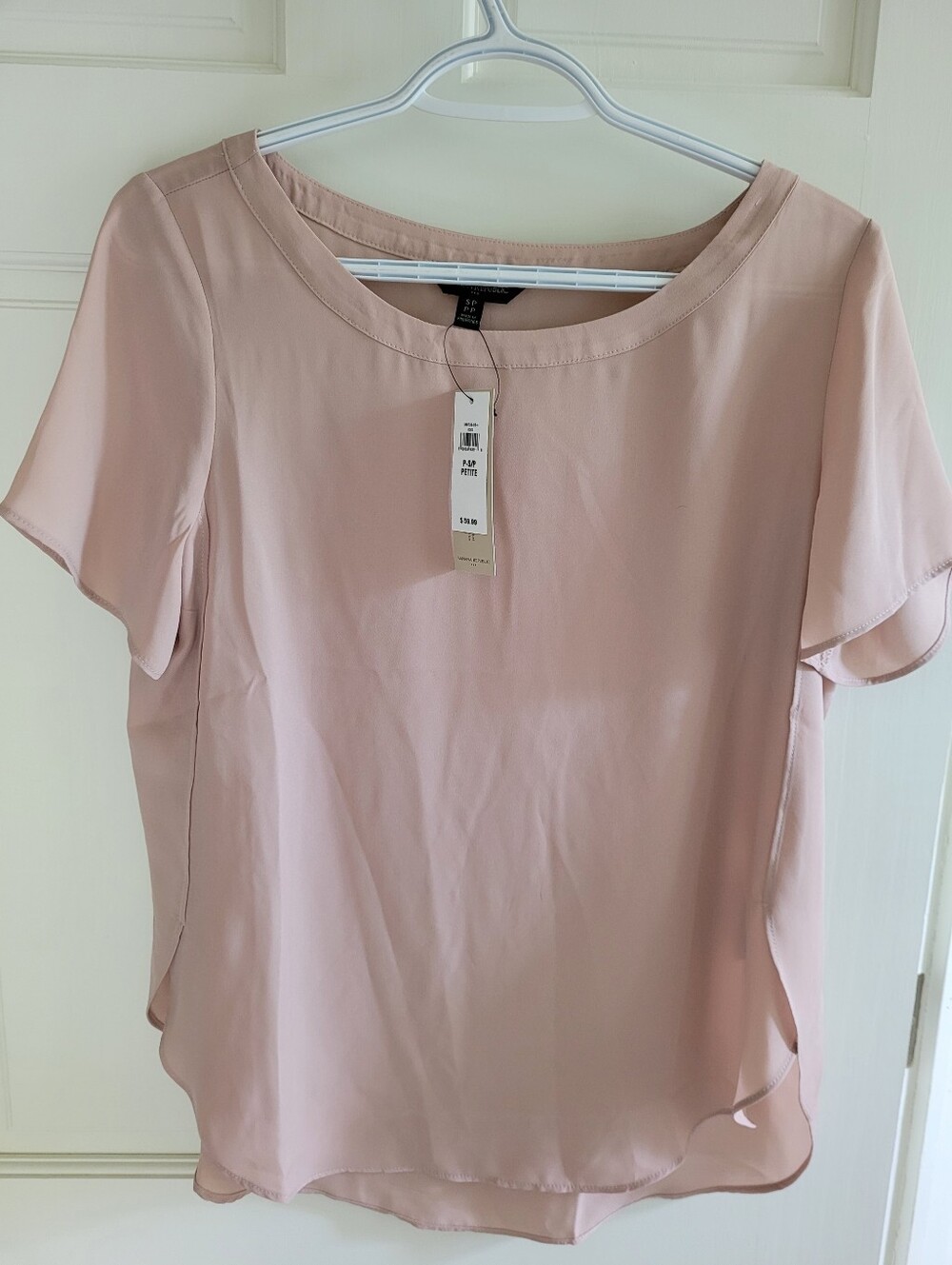 Banana Republic Soft Pink Short Sleeve Blouse